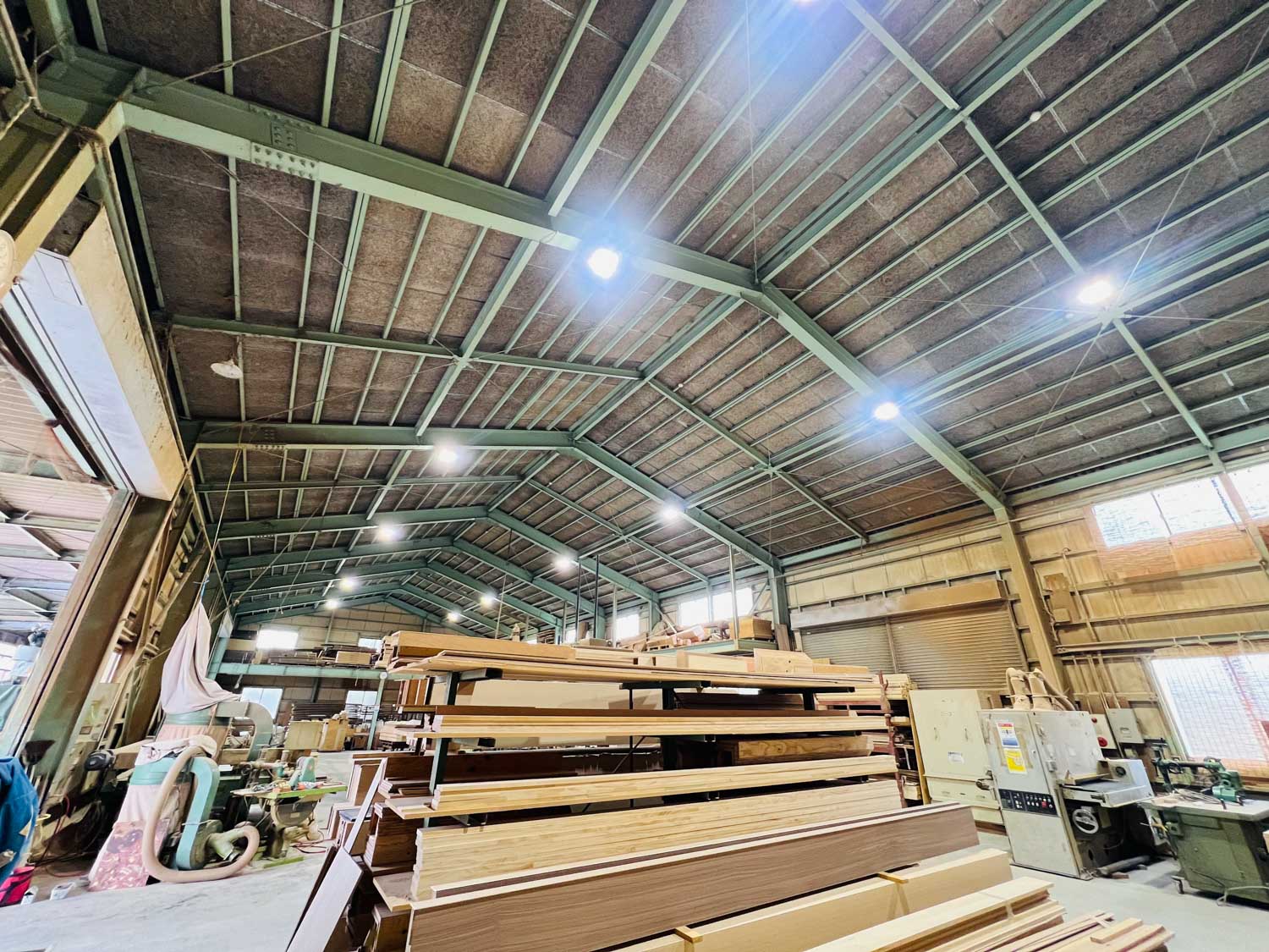 某木工所 照明交換工事 天井